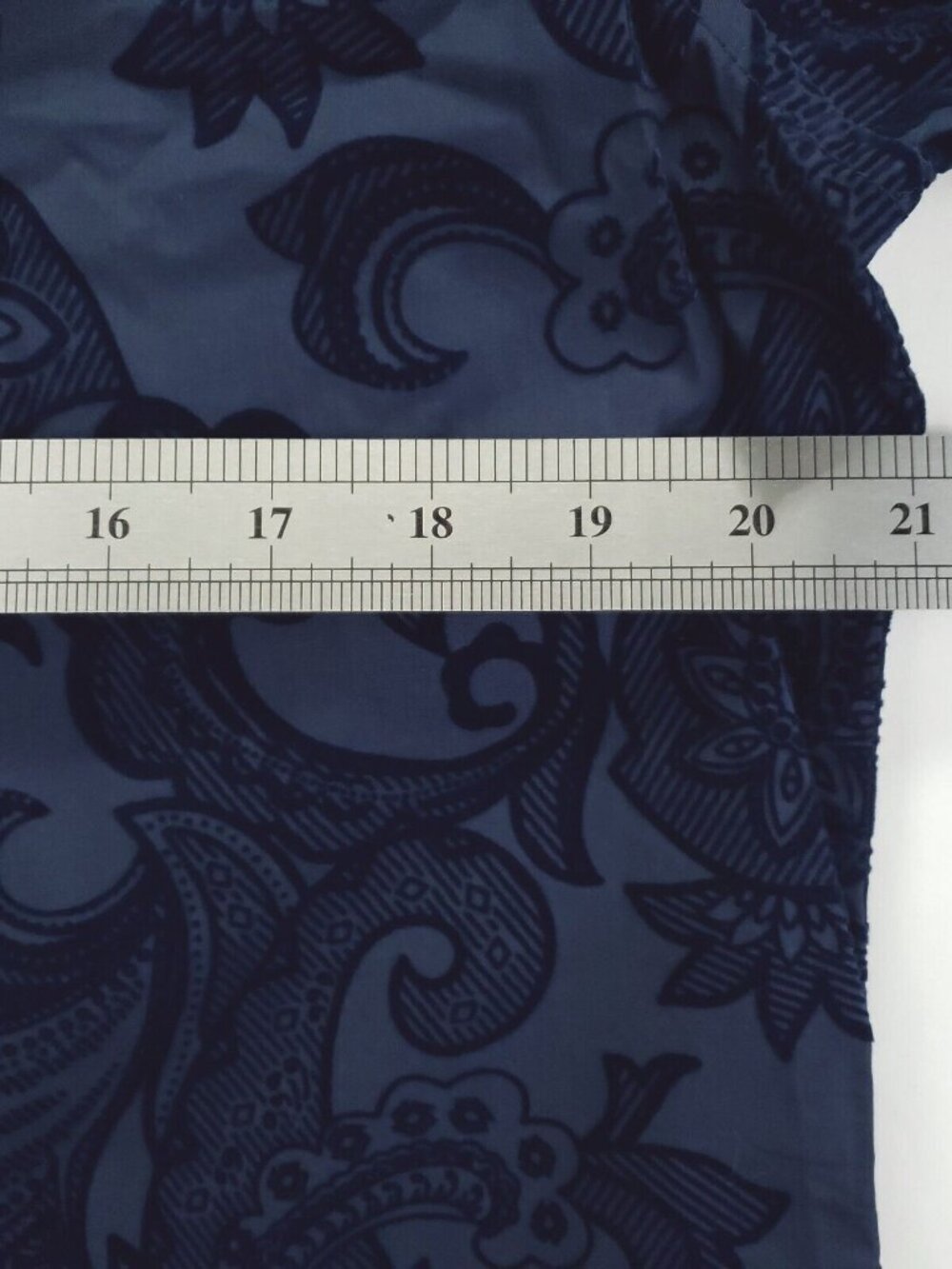 INC International Concepts Shirt Mens S Blue Raised Velvet Velour Paisley Design - Picture 11 of 12